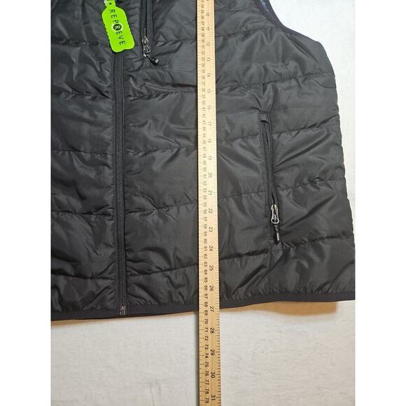 Free Country Quilted UL Puffer Vest Men XXL Black Synthetic Hike Camp Fish Trail - Picture 8 of 10